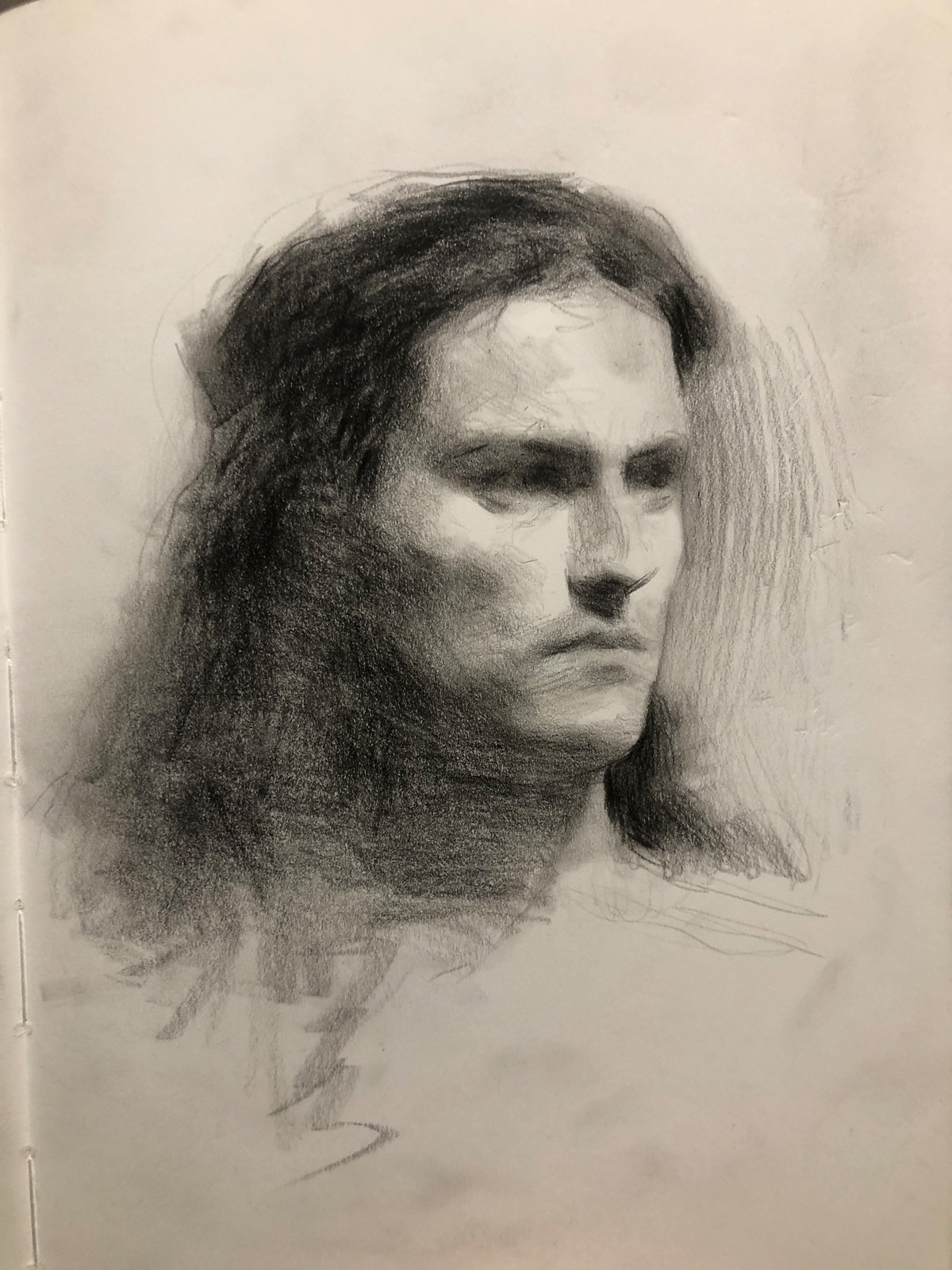 Portrait study from life Portrait study from life